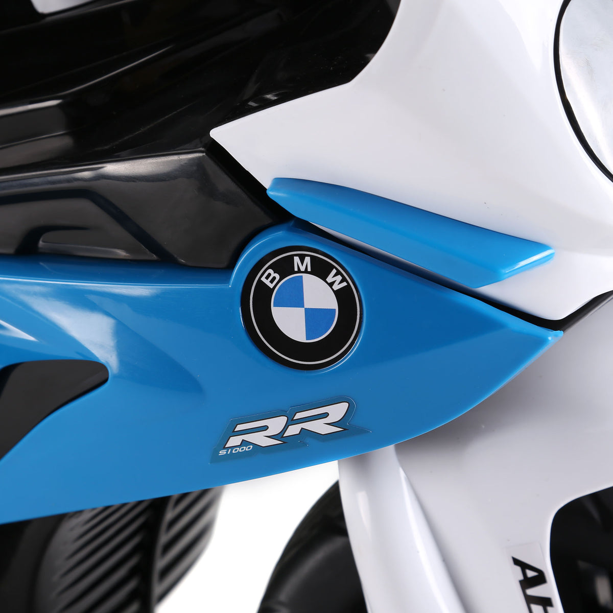 Moto électrique pour enfants 3 roues 6V 2,5 Km/h effets lumineux et sonores charge max. 20 kg BMW S1000 RR bleu