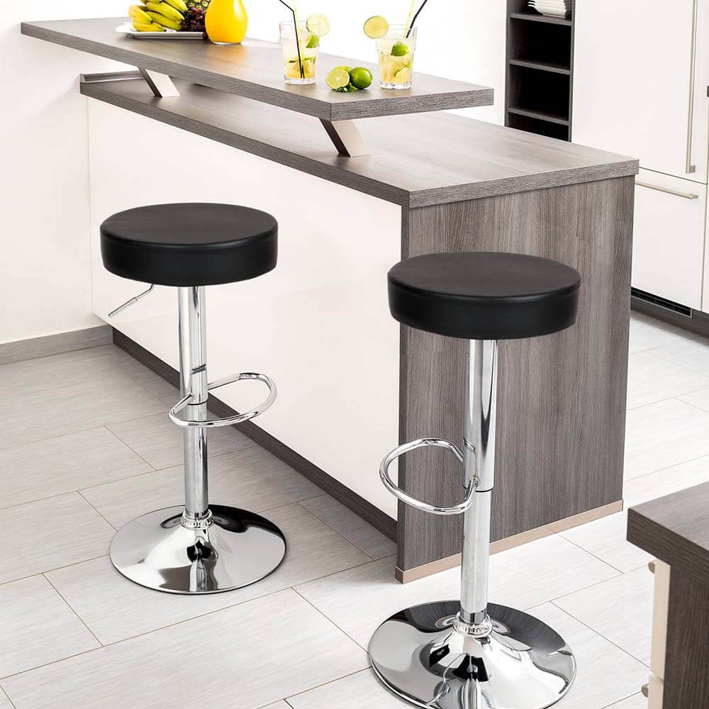 2 buc Scaune de bar stil clasic in doua culori-negru