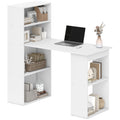 Bureau informatique, bureau avec rangement, 6 compartments ouverts, table d'ordinateur pour chambre, studio, 120