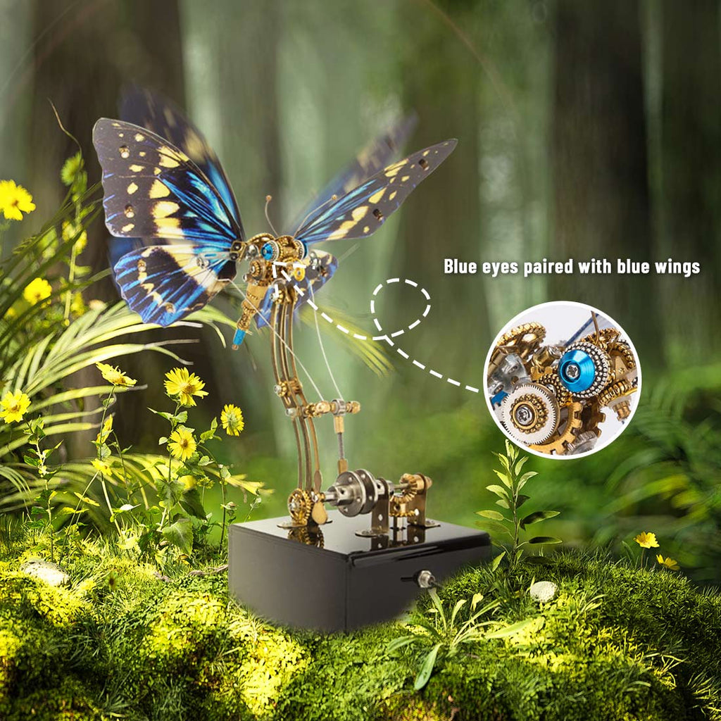 Dynamic Butterfly with Music Box (Blue)