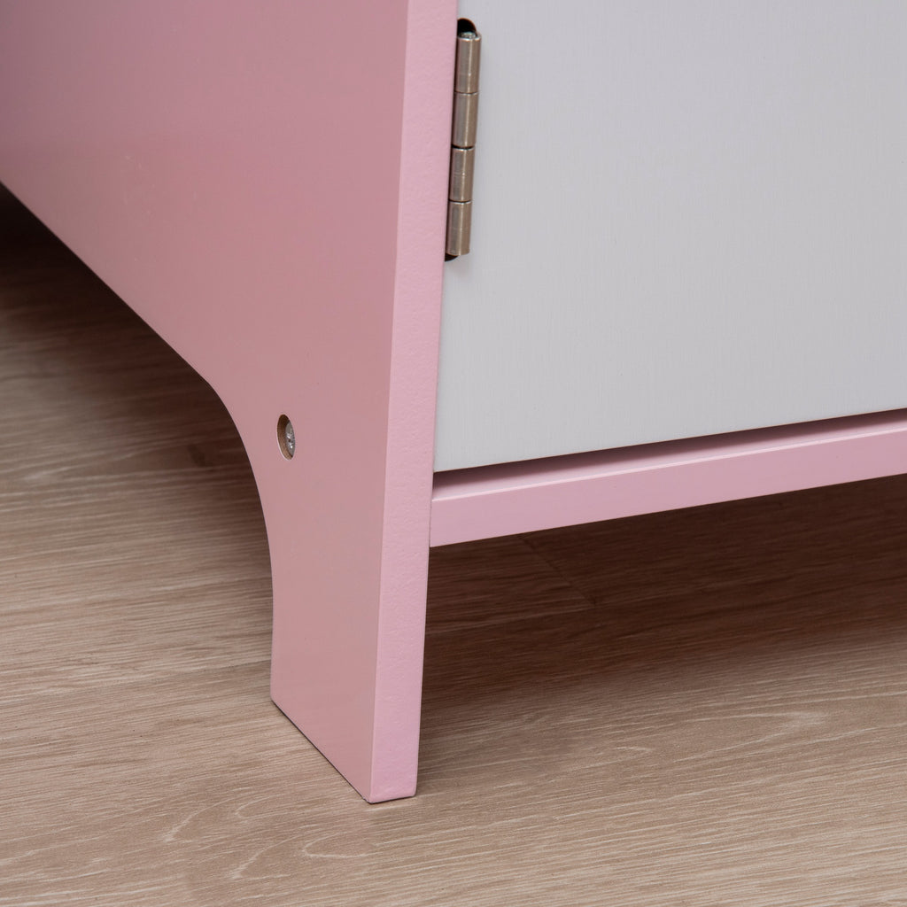 Ensemble table et chaise pour enfant avec tableau blanc - bureau pour enfant +5 ans - 90L x 45l x 85H cm rose