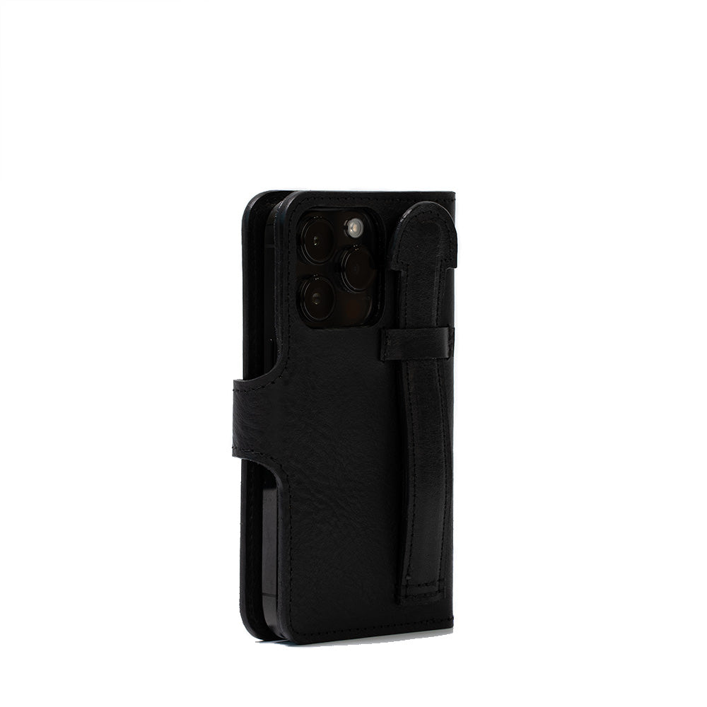 Leather MagSafe Folio Case Wallet with Grip for iPhone 15 Series