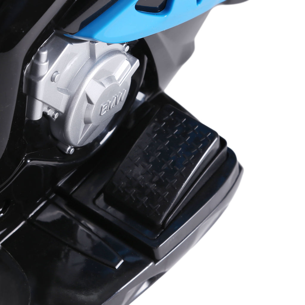 Moto électrique pour enfants 3 roues 6V 2,5 Km/h effets lumineux et sonores charge max. 20 kg BMW S1000 RR bleu