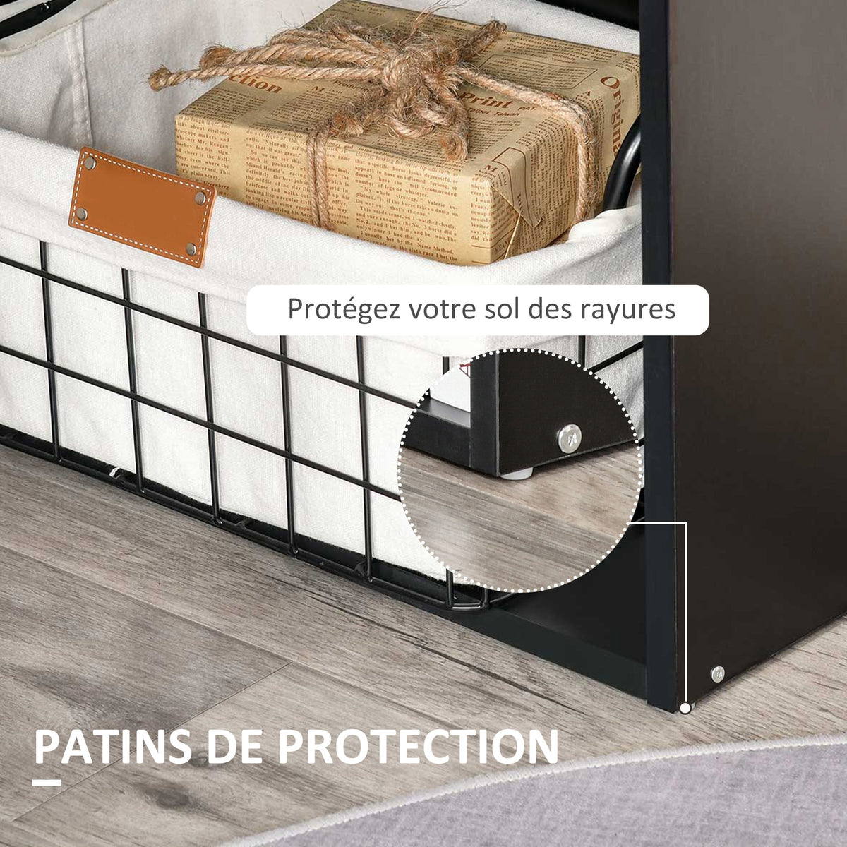 Bureau informatique, bureau avec rangement, 6 compartiments ouverts, table d'ordinateur pour chambre, studio