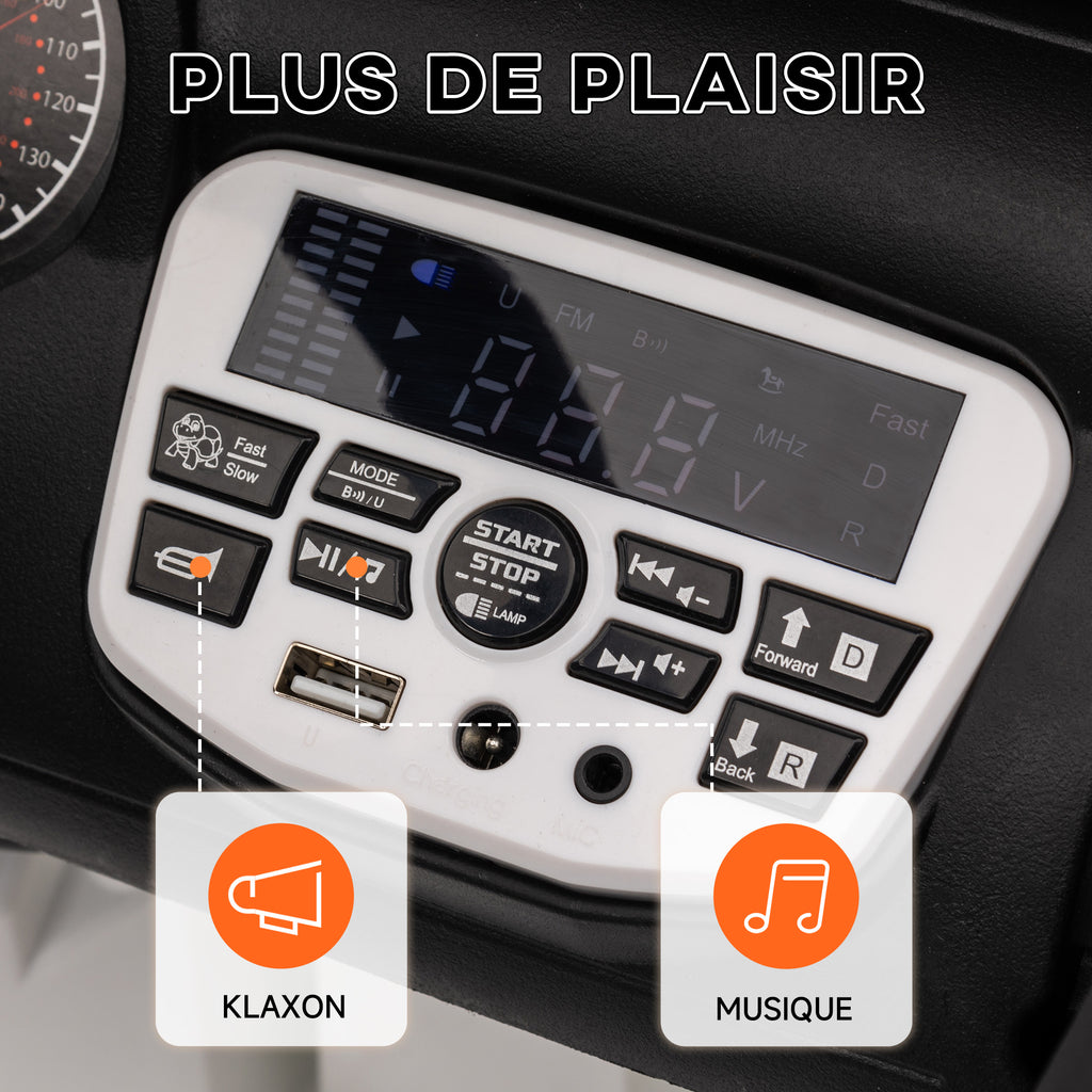 Buggy 4x4 voiture électrique enfant UTV avec télécommande 2.4Ghz 2 moteurs 12 V vert