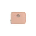 RB1086AU | Portafogli Donna con Chiusura Lampo Made in Italy in Vera Pelle Saffiano. Colore Cipria
