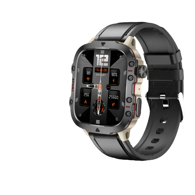 Rugged Military GPS Smart Watch - AMOLED 1.96" HD Display