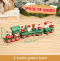 NNEOBA Rustic Wooden Train Christmas Ornament – Festive Merry Christmas Decoration