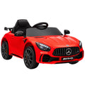 Voiture électrique enfants sous licence Mercedes-Benz AMG GTR 12V télécommande 2,4G max. 5 km/h 108 x 67 x 46 cm rouge