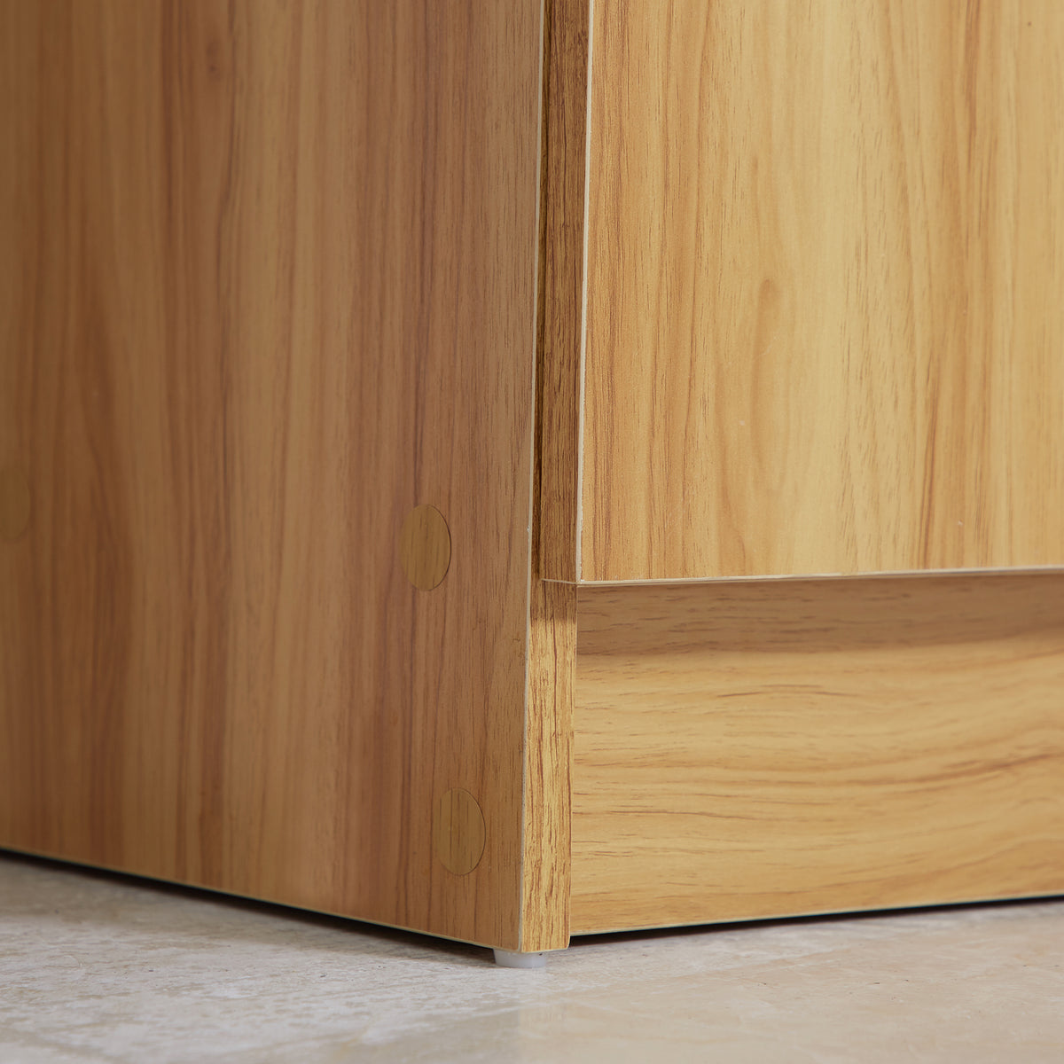 Meuble de rangement à chaussures pour entrée avec 4 compartiments ouverts et placard double porte - étagère réglable
