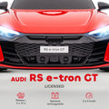Voiture électrique enfant 12 V - véhicule électrique avec télécommande parentale fournie - V. Max. 5 Km/h - effets sonores, lumineux - Audi RS E-tron GT rouge