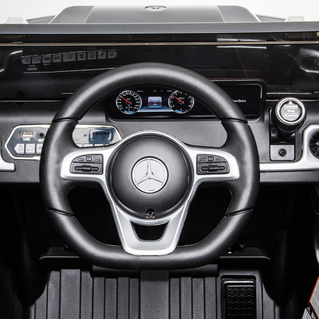 Voiture véhicule électrique enfant licence officielle Mercedes 12 V télécommande parentale, V. Max. 5 Km/h - noir