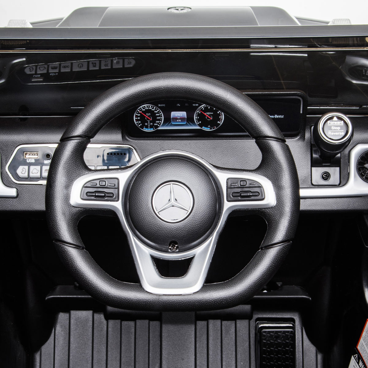 Voiture véhicule électrique enfant licence officielle Mercedes 12 V télécommande parentale, V. Max. 5 Km/h - noir