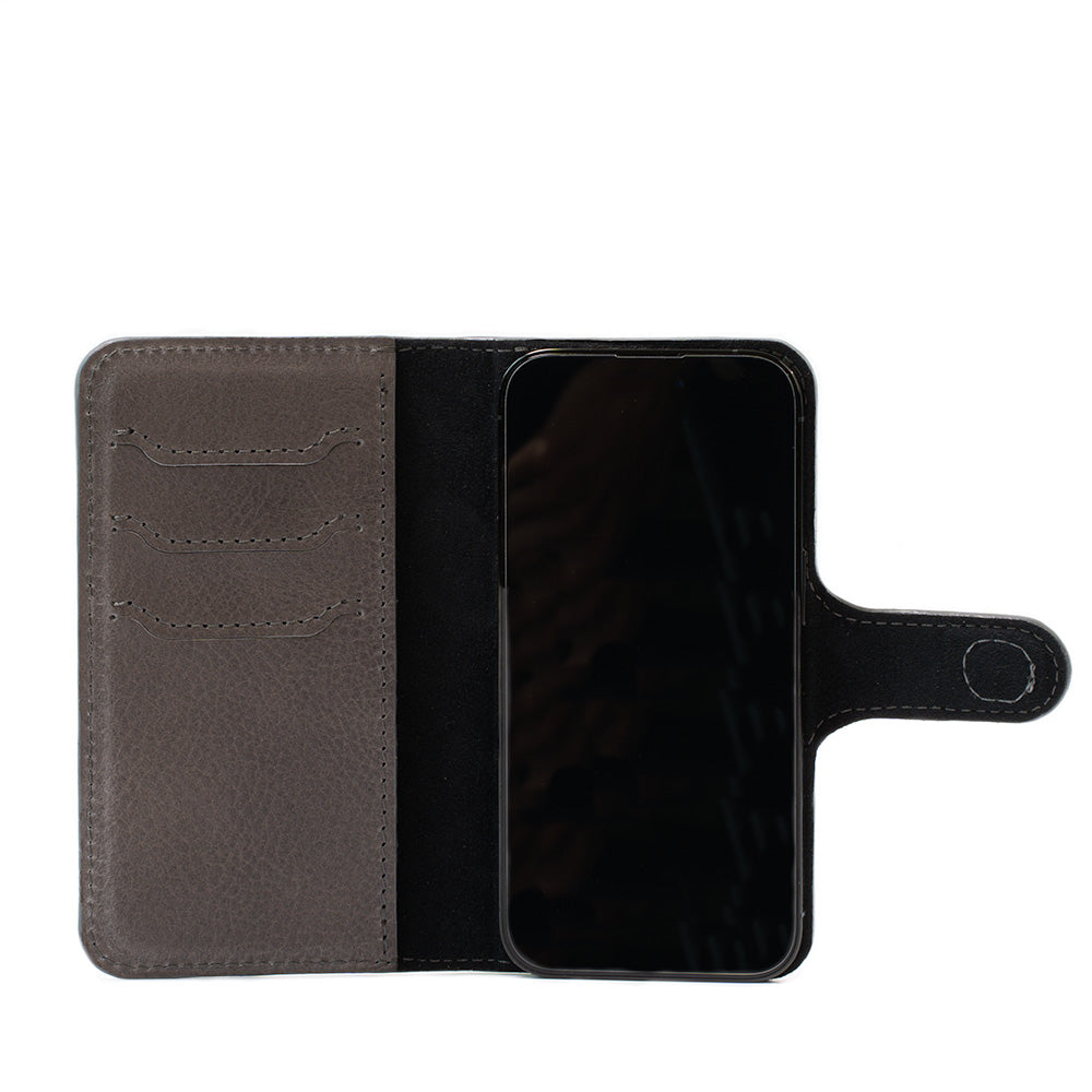 Leather MagSafe Folio Case Wallet with Grip for iPhone 15 Series