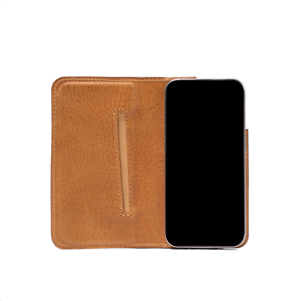 Leather Folio Case Wallet for iPhone 15 Series with MagSafe - The Minimalist 3.0