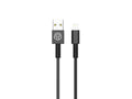 Techancy Cabo De Dados Usb-Lightning Preto TB1717, Carregamento Rápido De 2,4 A, Liga De Alumínio + Entrançado 1,2 M