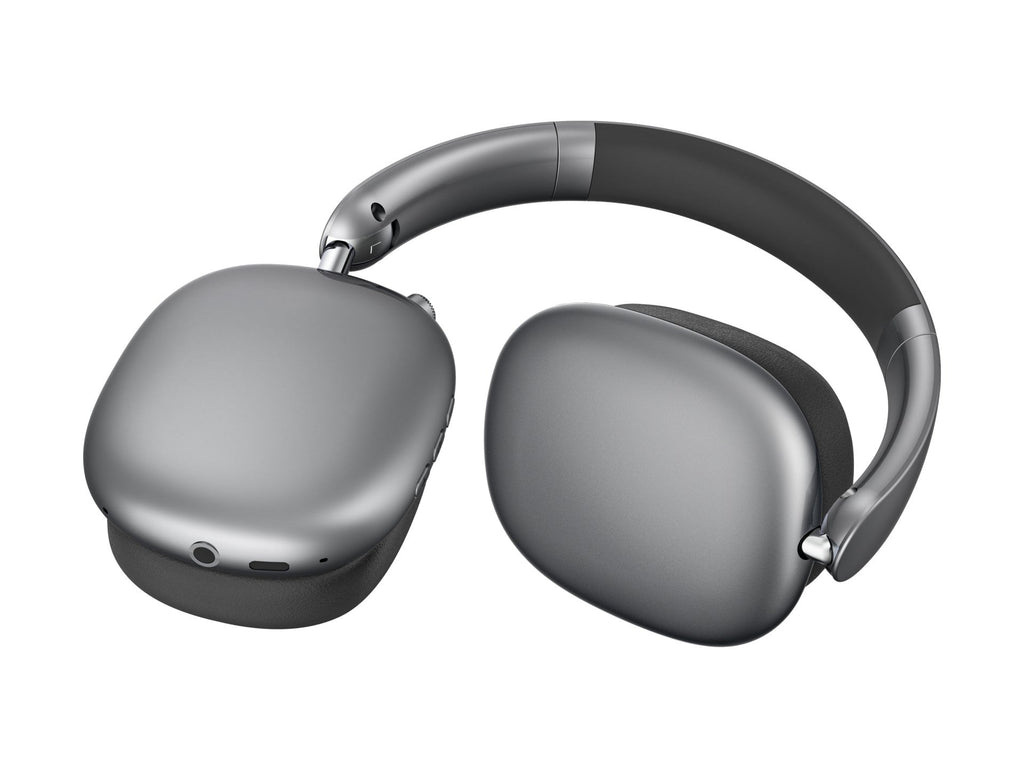 Auscultadores Bluetooth Techancy TH5215, Bluetooth 5.4, Drivers 40mm, Autonomia 16h, Bateria 300mAh, USB-C, Cinzento