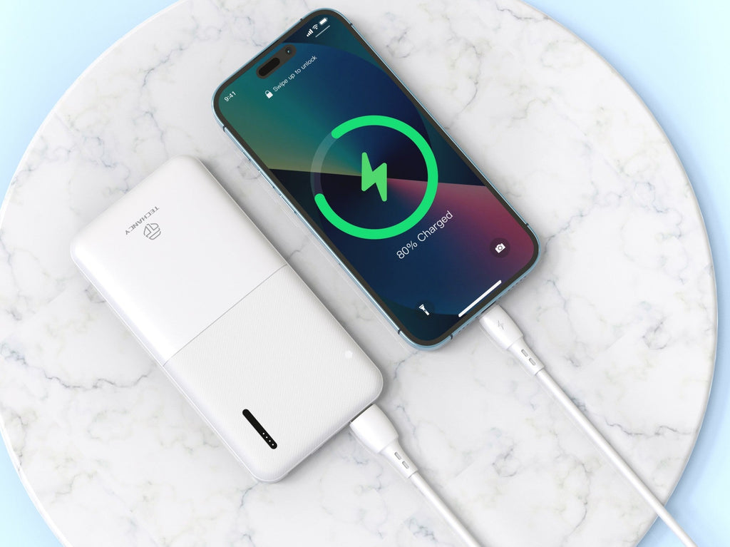 Techancy Cabo De Dados Usb-Lightning Branco TB1778, Carregamento 2,4A, 30cm Adequado Para Utilização Com Power Bank