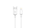 Techancy Cabo De Dados Usb-Lightning 1m Branco TB1671, Carregamento 2.4A, Compatível Com Iphone/Ipad