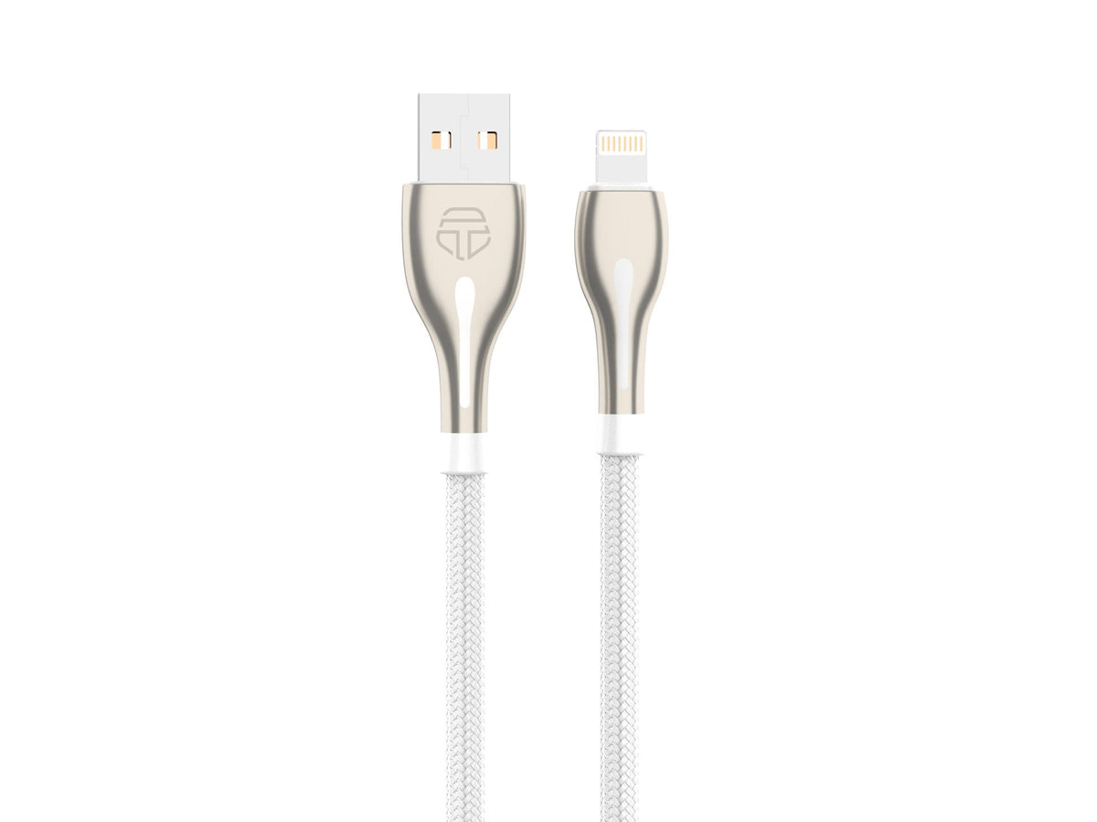 Cabo de dados USB-iP Metal da Techancy, TB1765, 1 m, 2,4 A, cinzento