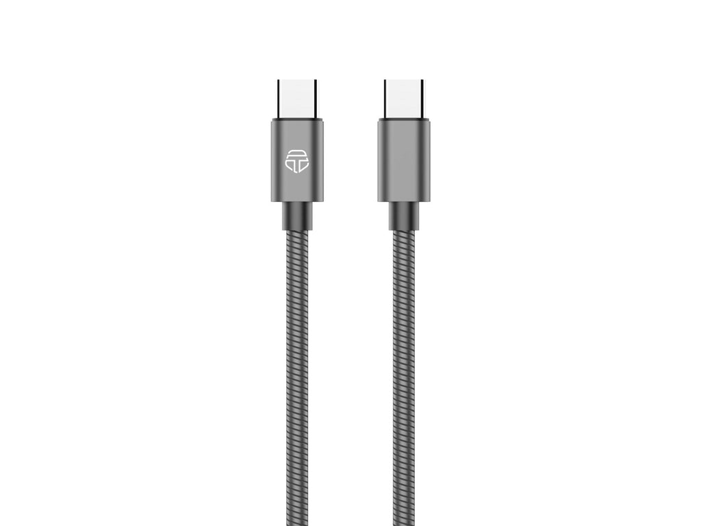 Techancy Cabo Usb C Para Lightning 1m TB1796, Design Totalmente Metálico, Resistente A Animais, Carregamento Rápido De 30 Watts