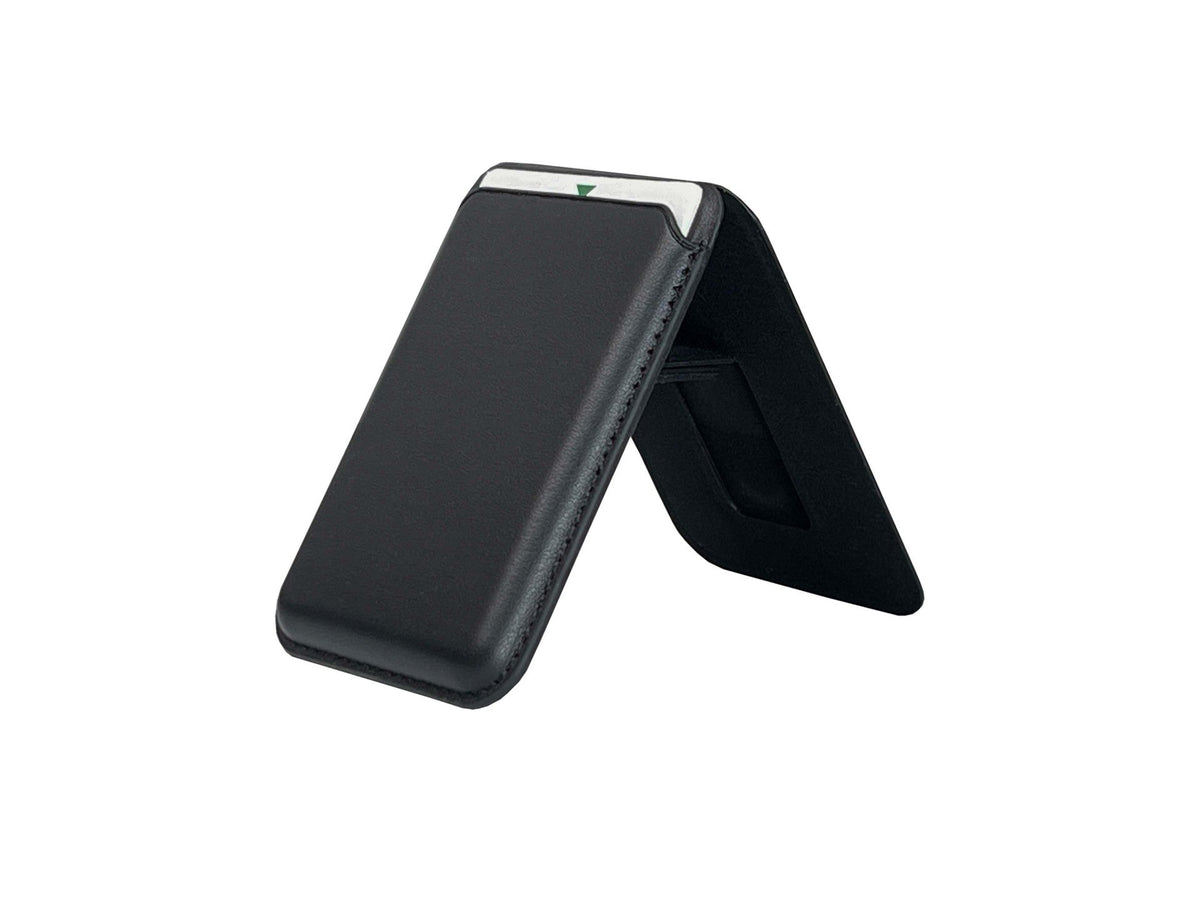 Techancy Porta Cartoes Magnetico KC2125 Suporte Dobrável Compativel com MagSafe Carteira para iPhone Preto