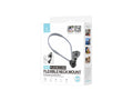 Techancy Suporte de Pescoco para Camaras e Telemoveis TI2346 com Braco Flexivel 70cm, Maos Livres, Cinzento