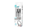 Techancy Cabo USB-C para Lightning TB1802, 27W, 1m Preto, Conector de AlumInio, Design Antiderrapante, CompatIvel com iPhone 11-14