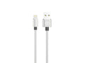 Techancy Cabo De Dados Em Liga De Alumínio 1m TB1662, Design Totalmente Metálico, Usb-Ip8/X/11-14, Carregamento 2,4a.