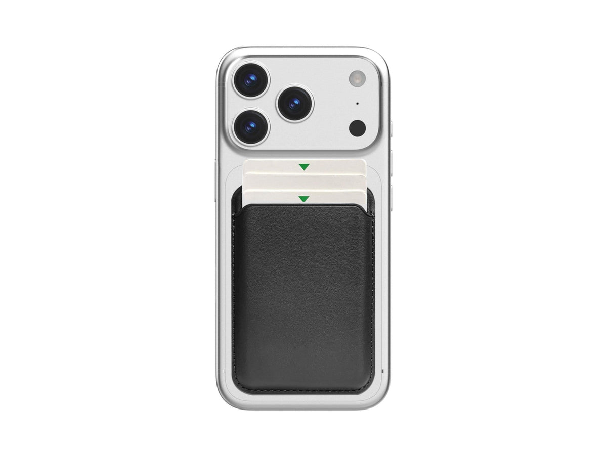 Techancy Porta Cartoes Magnetico KC2125 Suporte Dobrável Compativel com MagSafe Carteira para iPhone Preto