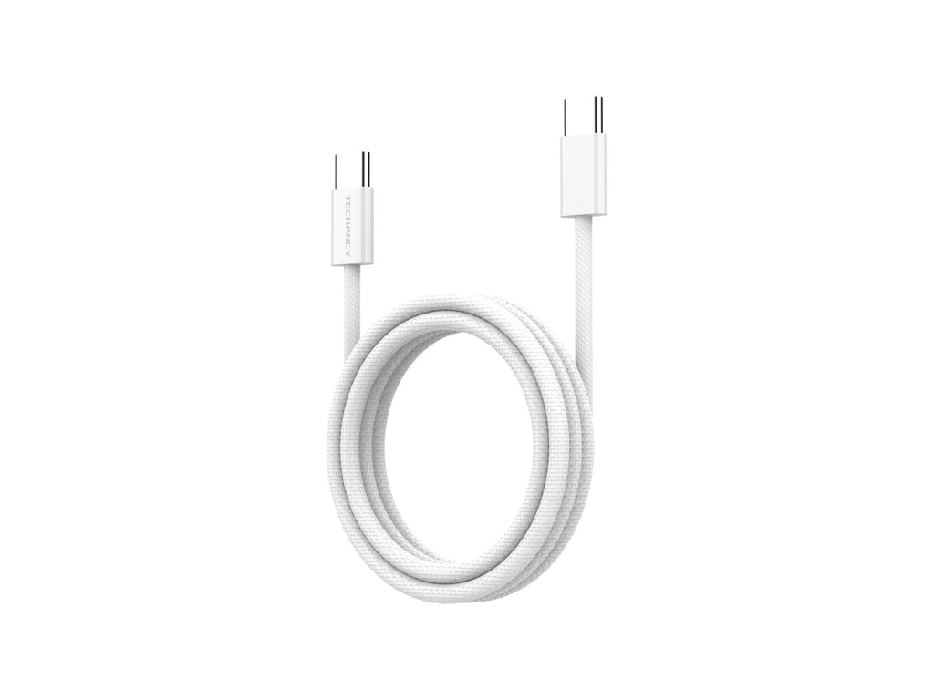 Techancy Cabo De Dados De Carregamento Rápido De 60 W Usb C Para Usb C TB1795, 2 M De Comprimento, Cabo Entrançado