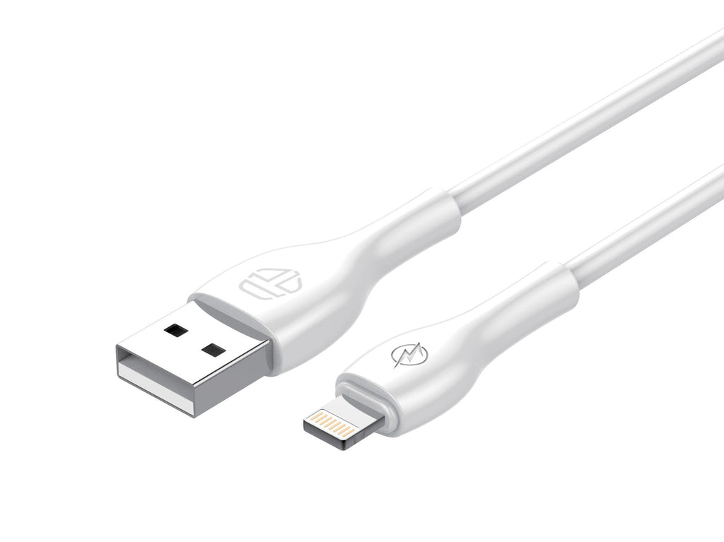 Techancy Cabo De Dados 1m Branco  TB1673, Porta Usb Lightning 3a De Carregamento Rápido, Adequado Para Muitos Dispositivos