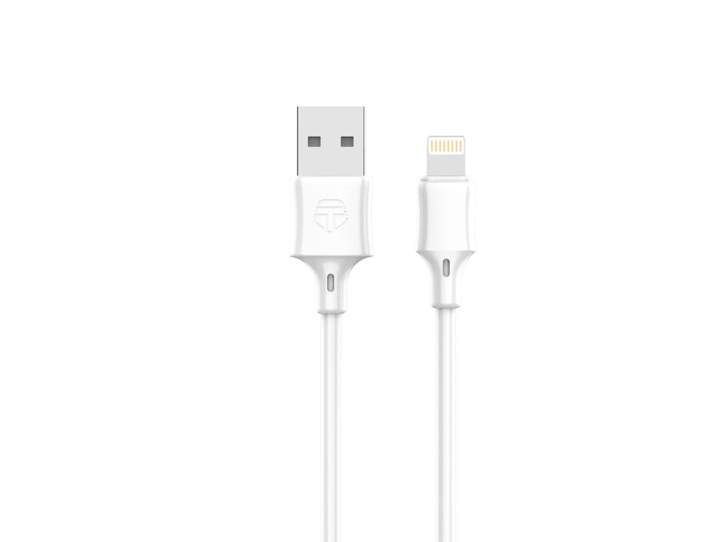 Techancy Cabo De Carregamento 3m Usb- Lightning Branco TB1672, Carregamento Rápido De 2,4 A, Carregamento De Longo Alcance 3m