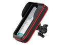 Techancy Suporte Para Telemóvel De Bicicleta Com Função Impermeável Preto+Vermelho Ti2260, Montagem Universal Multi Guiador,