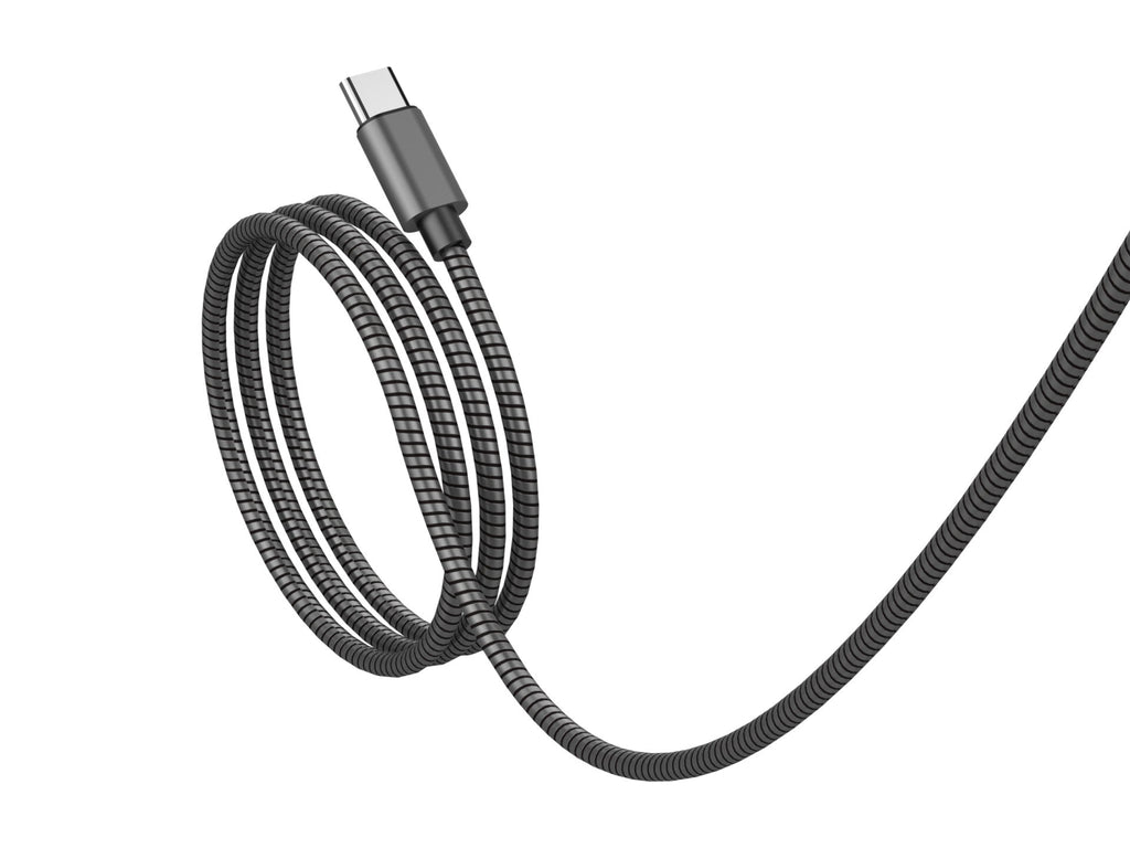 Techancy Cabo Usb C Para Lightning 1m TB1796, Design Totalmente Metálico, Resistente A Animais, Carregamento Rápido De 30 Watts