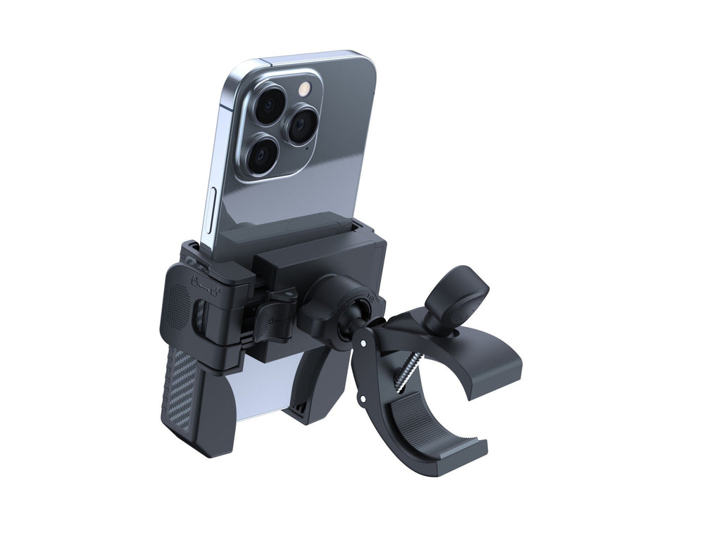 Techancy Suporte Universal para TelemOvel TI2338, Compatível com Bicicleta/Motociclo, 4.5-7.2 Polegadas, ABS+Silicone, Preto