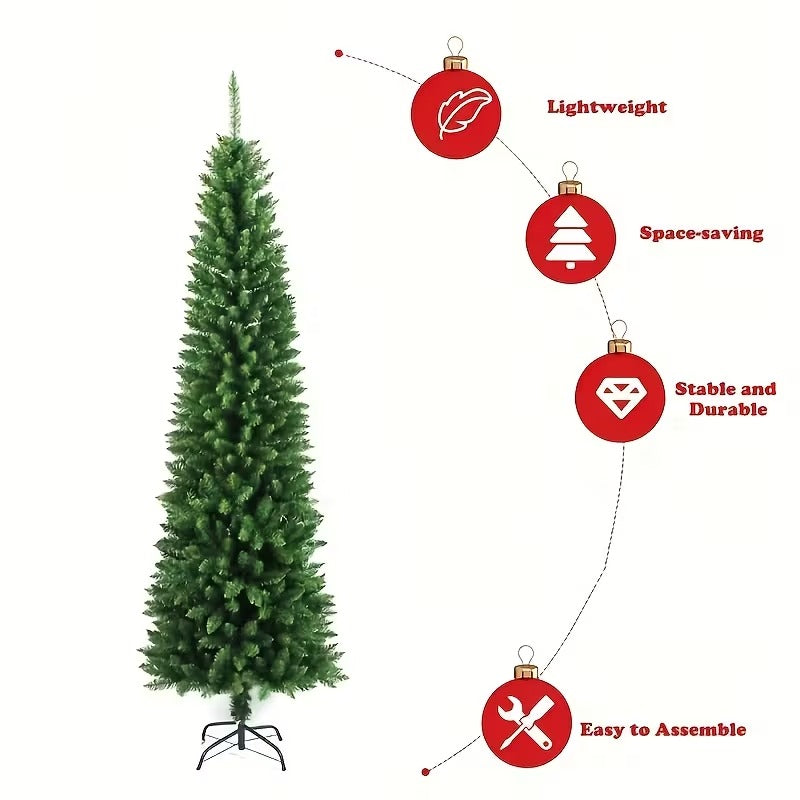 Slim Artificial Christmas Tree