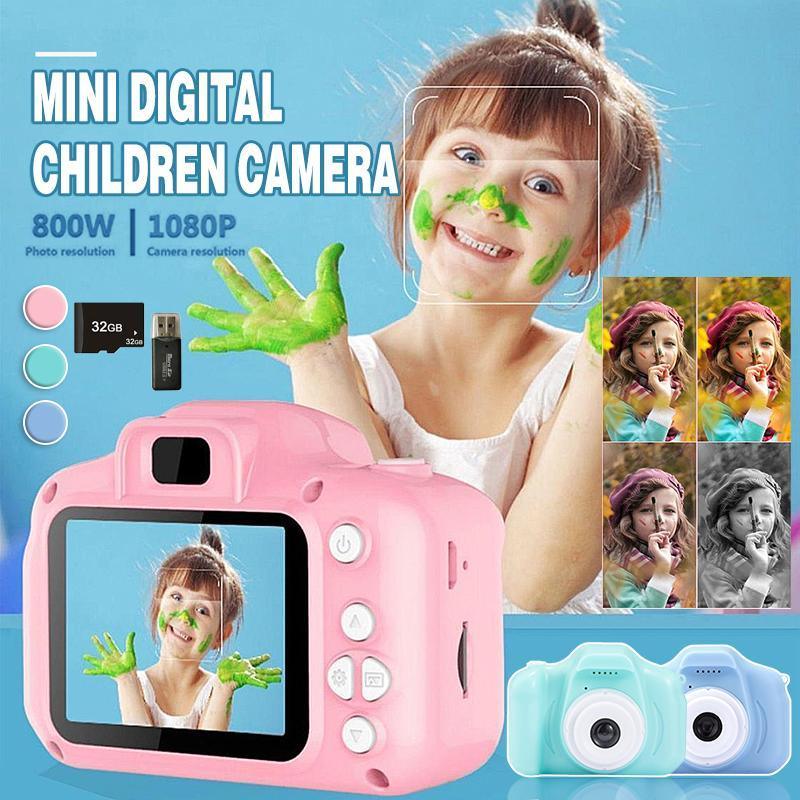 Mini Digital Camera HD 1080P LCD Compact Camera with 32G TF Card for Young Users