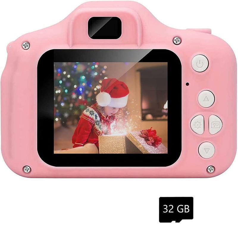 Mini Digital Camera HD 1080P LCD Compact Camera with 32G TF Card for Young Users