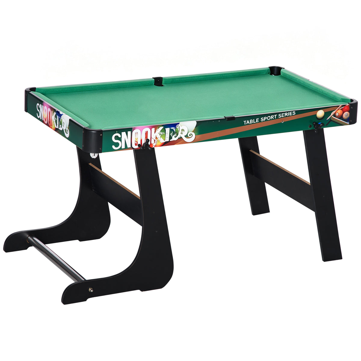Table Multi-Jeux 6-en-1, Baby-Foot, Billard, Ping-Pong, Hockey, Jeu d'Anneaux, 118x104x71cm, Multicolore