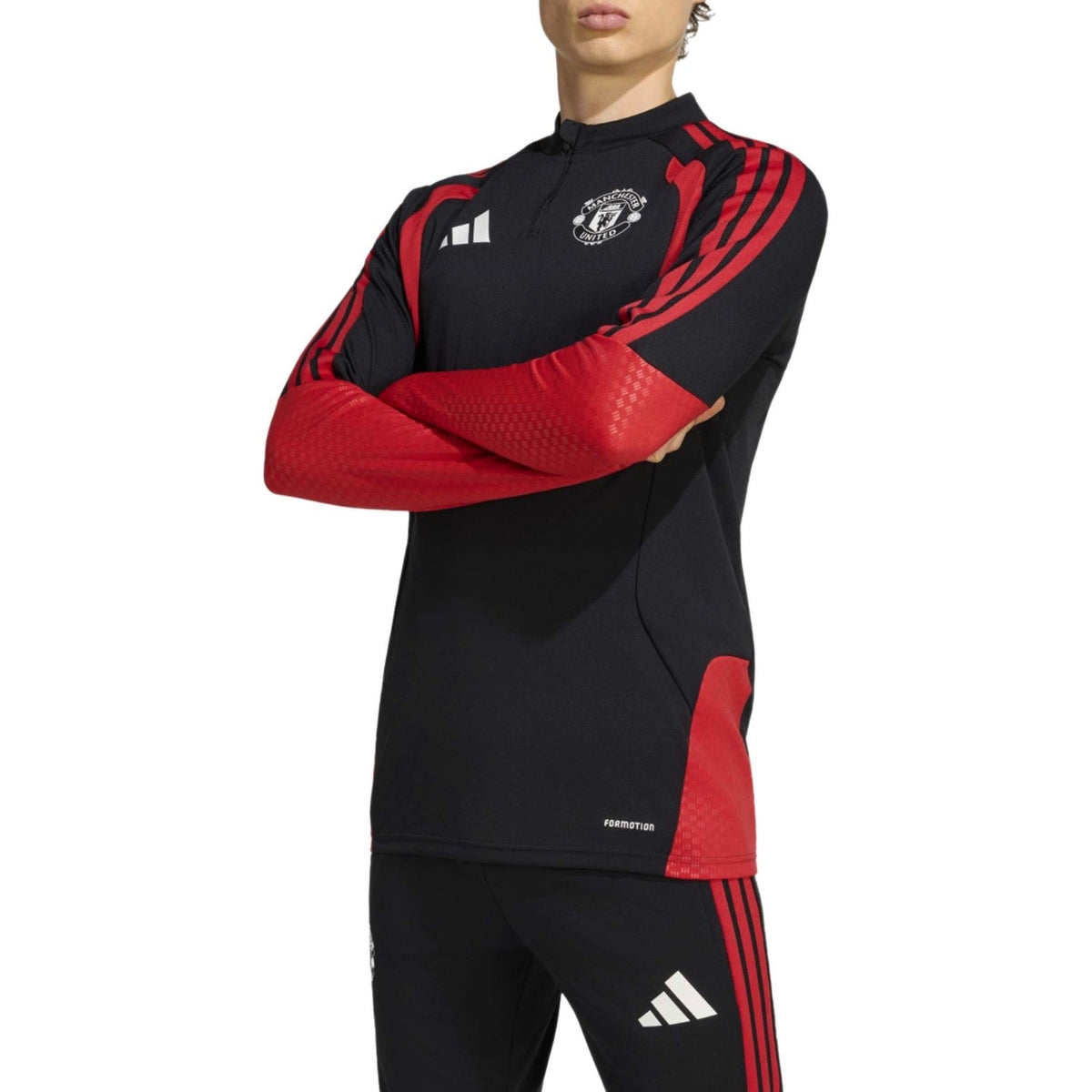 Manchester United black training technical Soccer tracksuit 2026/27 - Adidas