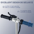 Trottinette électrique pliante pour enfant de 7+ans, 120W Vitesse max 12km/h, 75x36x82-93 cm Noir