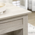 Table basse plateau relevable, table de salon avec étagères et compartiment caché,105 x 50 x 49-62,5 cm pour salon, chambre, aspect chêne clair